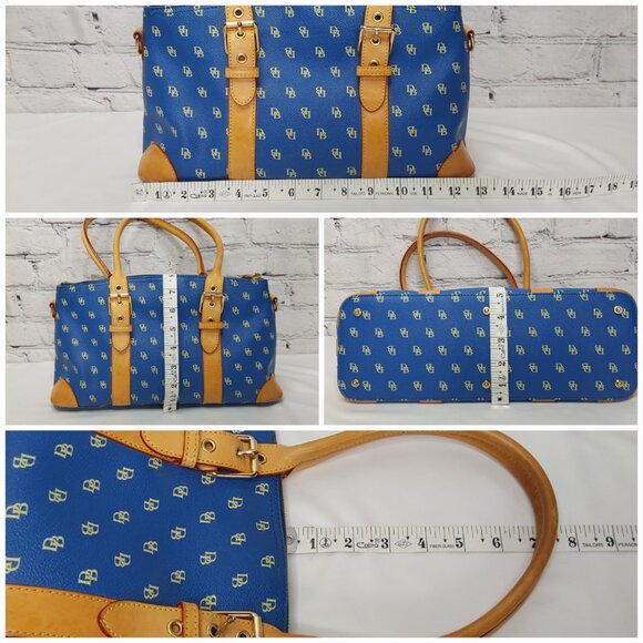 DOONEY & BOURKE SIGNATURE BLUE DOMED SATCHEL/CROSSBODY BAG 5-PIECE COMPLETE SET - Picture 12 of 14
